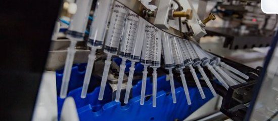 Syringe manufacturing line