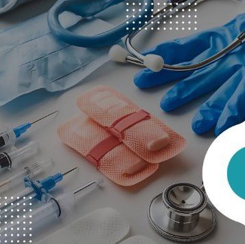 Medical consumables: syringes, gloves and dressings