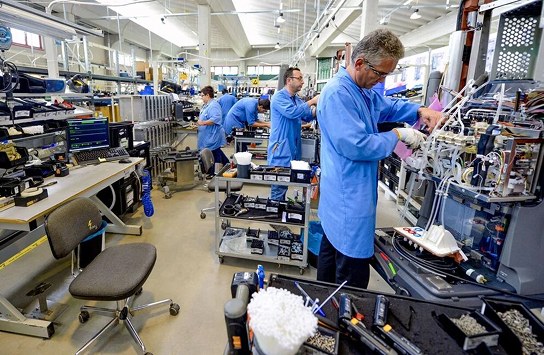 Technicians at work
